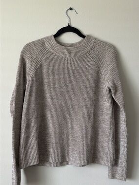 H&M Crewneck Sweater in Light Taupe